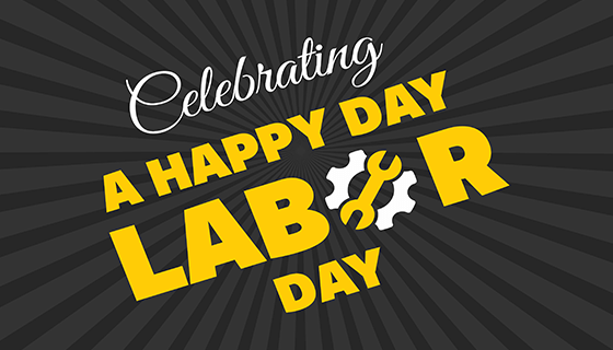 光芒四射的背景劳动节设计矢量素材(EPS)