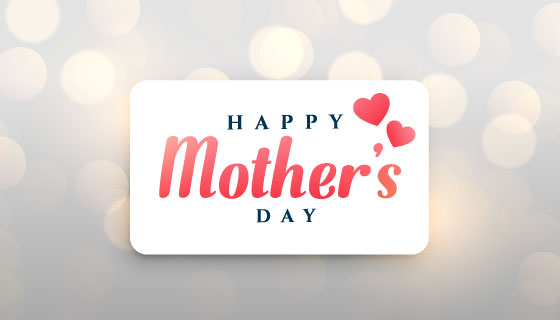 母亲节快乐散景背景矢量素材(EPS)