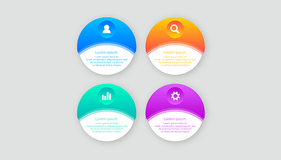 圆形图表矢量素材(EPS)