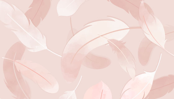 粉色羽毛背景矢量素材(EPS)