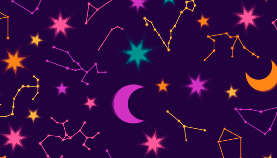 星座轨迹图案矢量素材(AI/EPS)