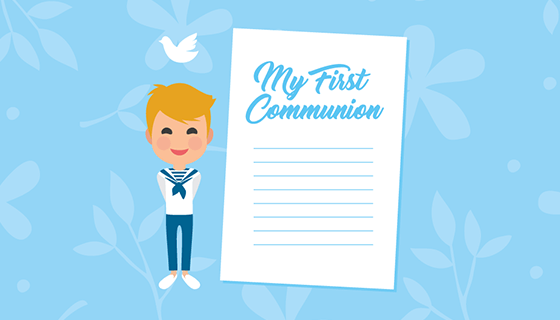 男孩交流稿矢量素材(EPS)