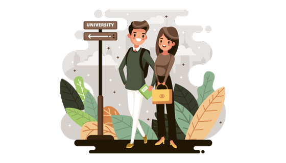 扁平风格大学生矢量素材(AI/EPS/PNG)