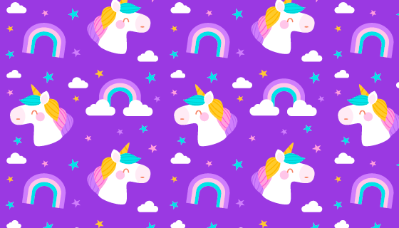 独角兽图案背景矢量素材(AI/EPS)