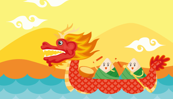 创意端午节背景矢量素材(EPS/SVG)