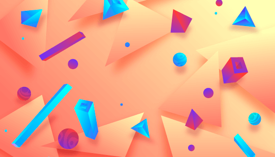 抽象3D空间背景矢量素材(AI/EPS)