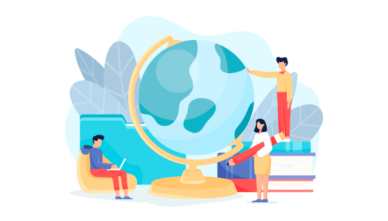 扁平风格大学题材矢量素材(AI/EPS)