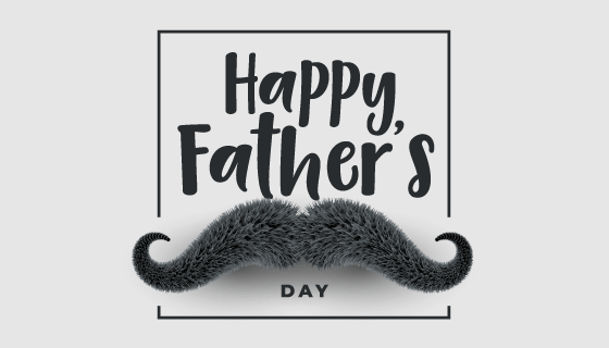 胡须设计父亲节背景矢量素材(EPS)