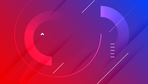 抽象渐变孟菲斯风格背景矢量素材(EPS)