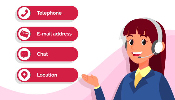 扁平风格设计联系我们矢量素材(AI/EPS)