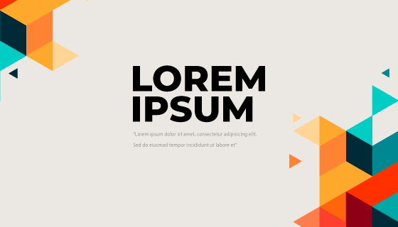 抽象几何背景矢量素材(AI/EPS)