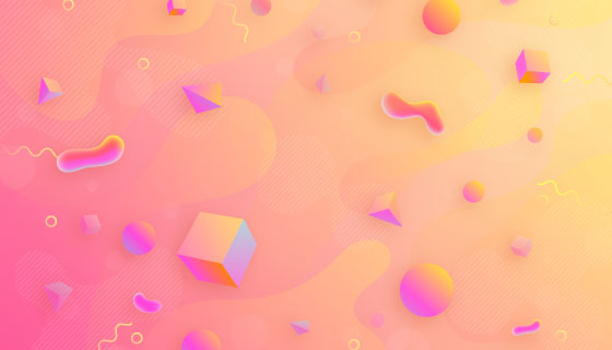 抽象几何图形渐变背景矢量素材(AI/EPS)