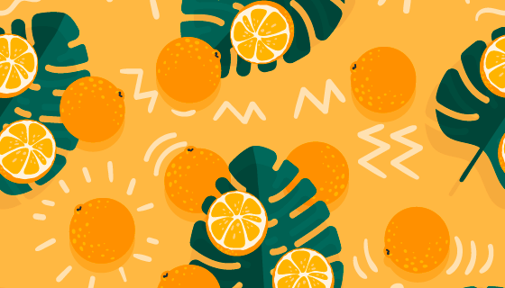 橙子图案背景矢量素材(AI/EPS)