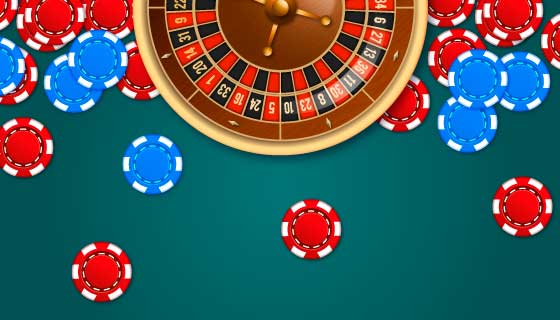 逼真的赌场轮盘和筹码矢量素材(AI/EPS)