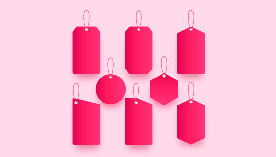 漂亮的销售标签矢量素材(AI/EPS/PNG)