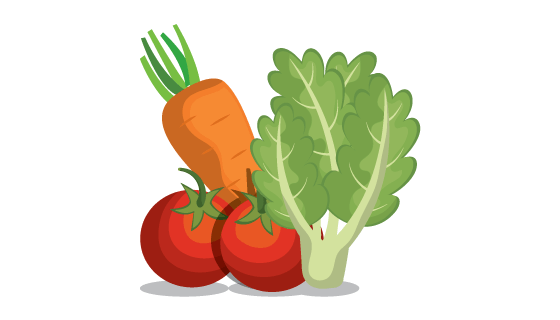 扁平风格蔬菜矢量素材(EPS)