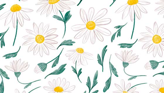 漂亮水彩花卉背景矢量素材(AI/EPS)