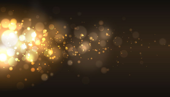 金色气泡散景背景矢量素材(AI/EPS)