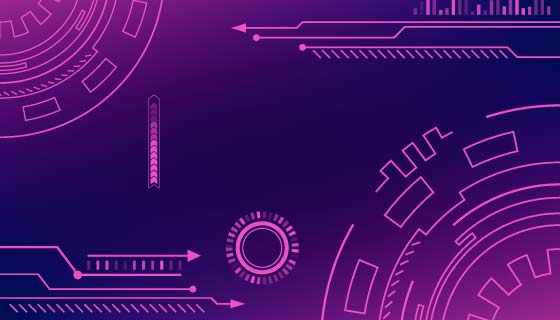 紫色抽象科技背景矢量素材(AI/EPS)