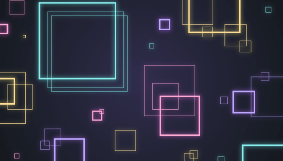 霓虹灯正方形抽象背景矢量素材(AI/EPS/PNG)