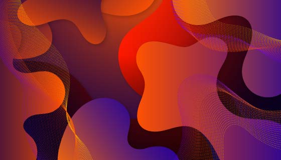 抽象流动形状背景矢量素材(AI/EPS)