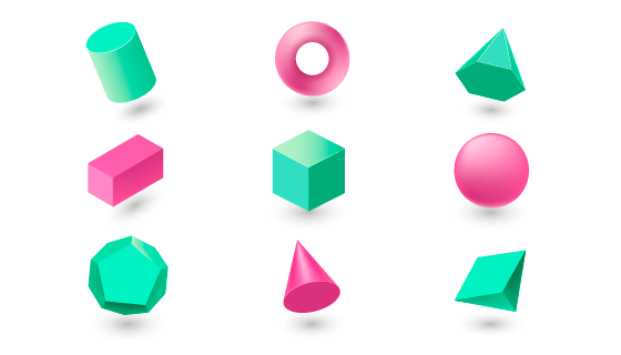 3D几何图案矢量素材(AI/EPS/PNG)