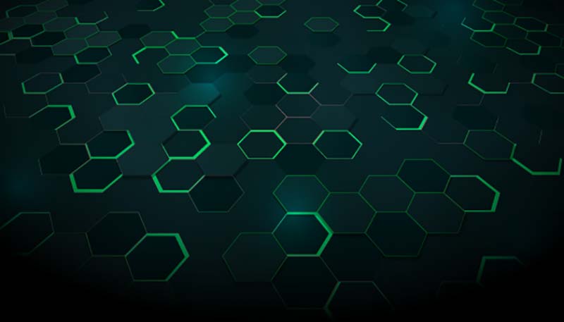 绿色蜂窝科技背景矢量素材(AI/EPS)