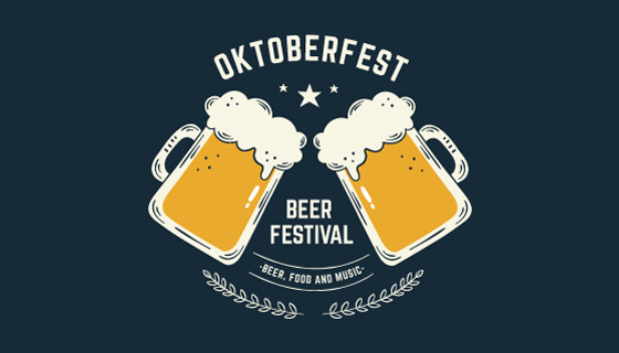 手绘风格碰杯啤酒矢量素材(AI/EPS/PNG)