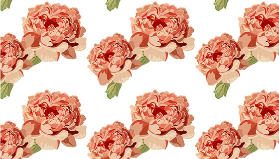 粉色花卉图案背景矢量素材(EPS)