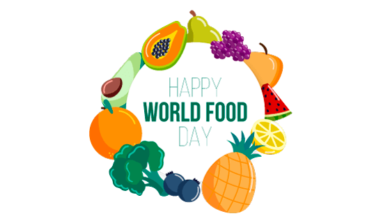 水果环绕世界粮食日矢量素材(AI/EPS/PNG)