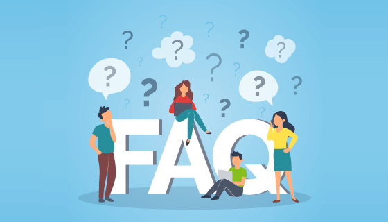 扁平风格常见问题矢量素材(AI/EPS/PNG)