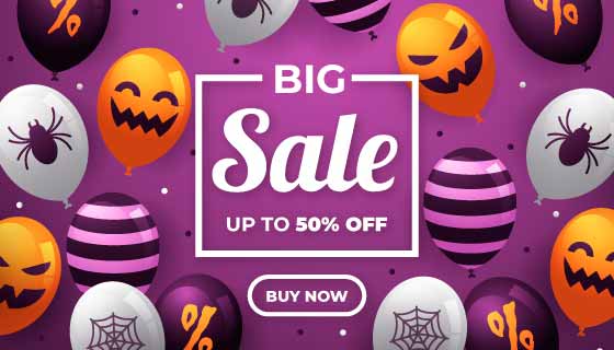 万圣节大促销矢量素材(AI/EPS)