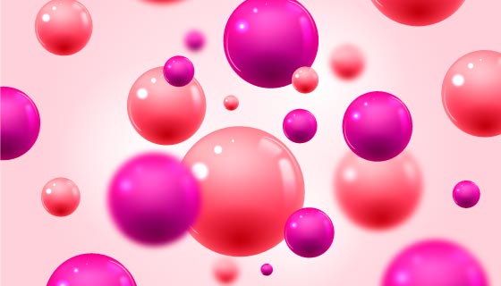 流动的光滑的球体背景矢量素材(AI/EPS)