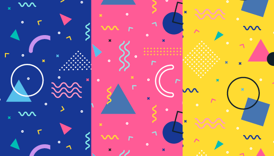 孟菲斯风格背景矢量素材(AI/EPS)