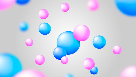 流动的光滑球体背景矢量素材(AI/EPS)