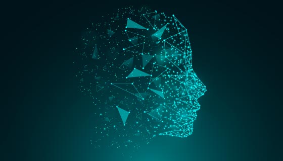 人工智能人脸背景矢量素材(AI/EPS)