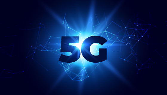 5G概念背景矢量素材(EPS)