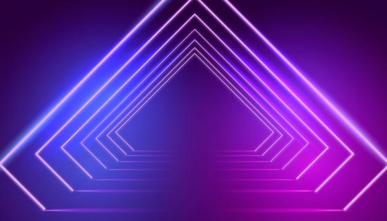 霓虹灯舞台背景矢量素材(AI/EPS)