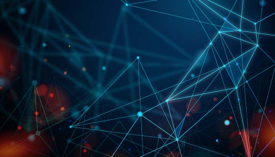 抽象科技粒子线条背景矢量素材(AI/EPS)