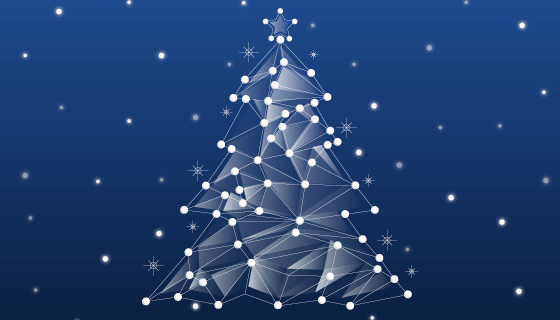 抽象概念圣诞树矢量素材(AI/EPS)