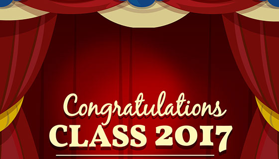 毕业窗帘背景矢量素材(EPS/AI)