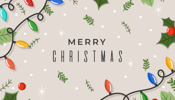 手绘圣诞节装饰背景矢量素材(AI/EPS)