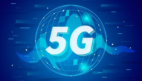 地球设计5G概念背景矢量素材(AI/EPS)