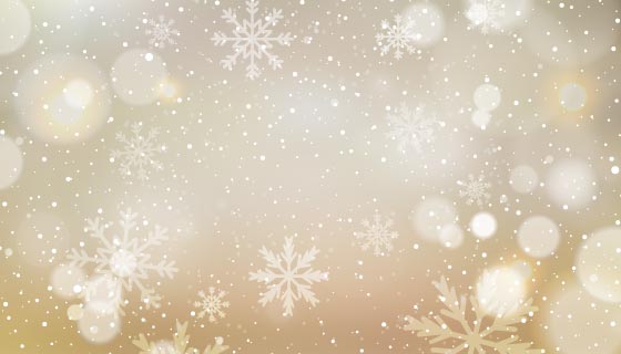 散景雪花圣诞节背景矢量素材(EPS)