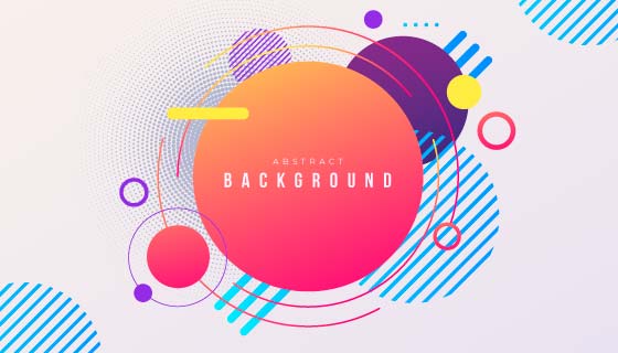抽象几何圆圈背景矢量素材(AI/EPS)