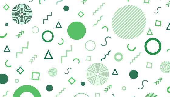 绿色圆圈线条孟菲斯风格背景矢量素材(AI/EPS/PNG)