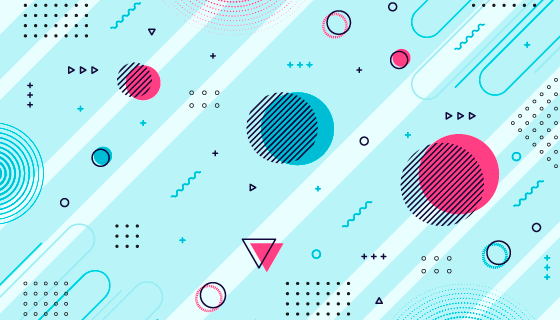 孟菲斯风格几何图形背景矢量素材(AI/EPS/PNG)