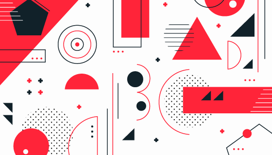 扁平风格几何图形背景矢量素材(AI/EPS/PNG)