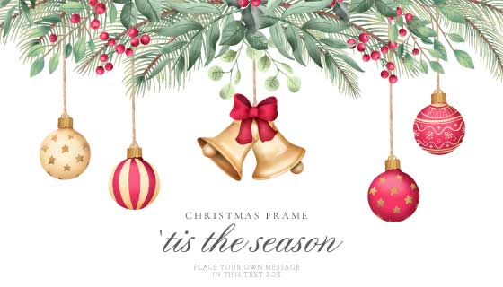 水彩风格圣诞节装饰背景矢量素材(EPS/PNG)
