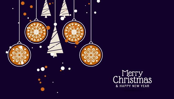 圣诞节快乐装饰背景矢量素材(EPS)